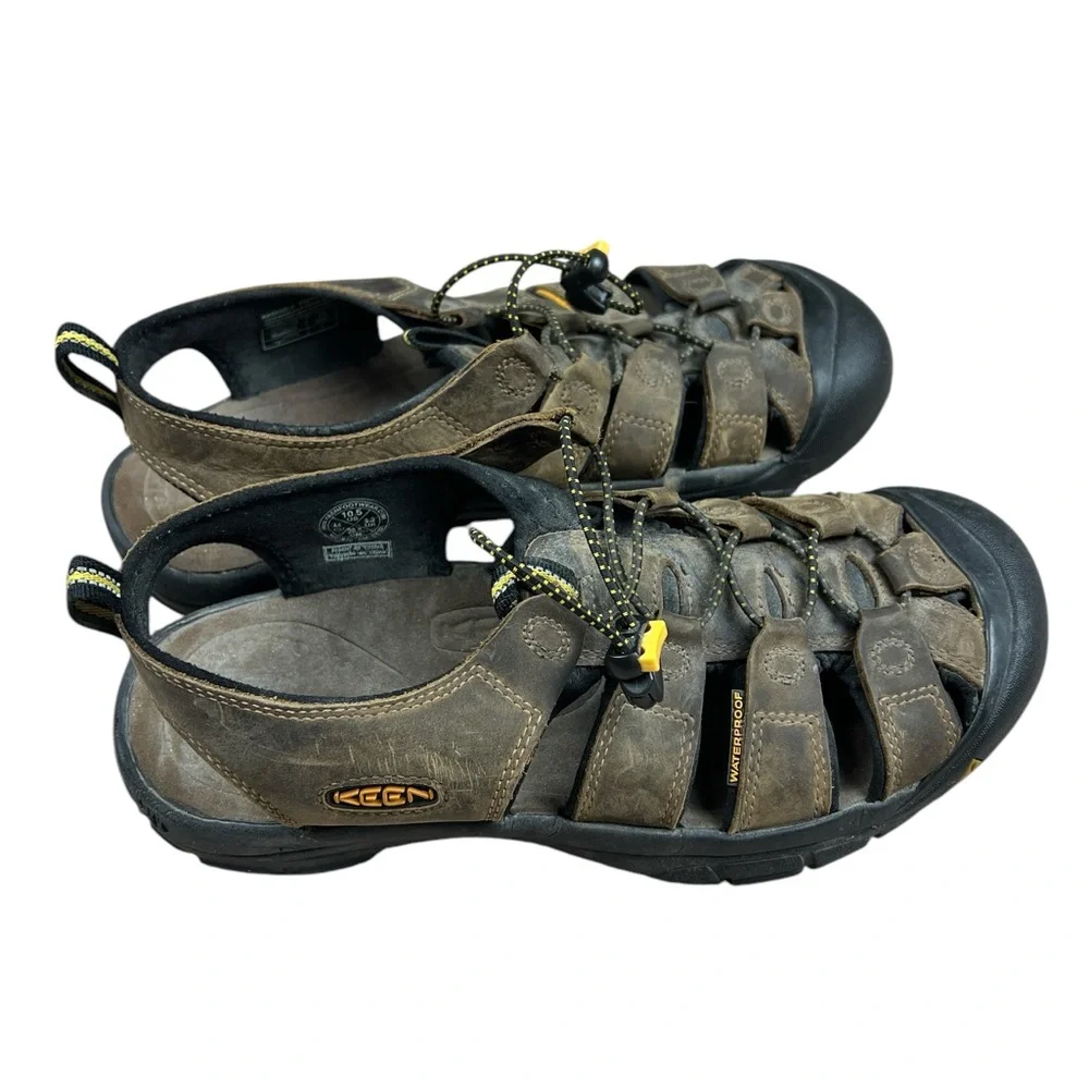 Keen Shoes Men's Size 10.5‎ Sandals Newport Leather Walking Outdoor Brown